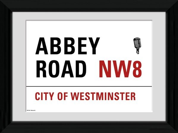 Zarámovaný plagát London - Abbey Road