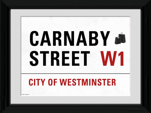 Ingelijste poster London - Carnaby Street