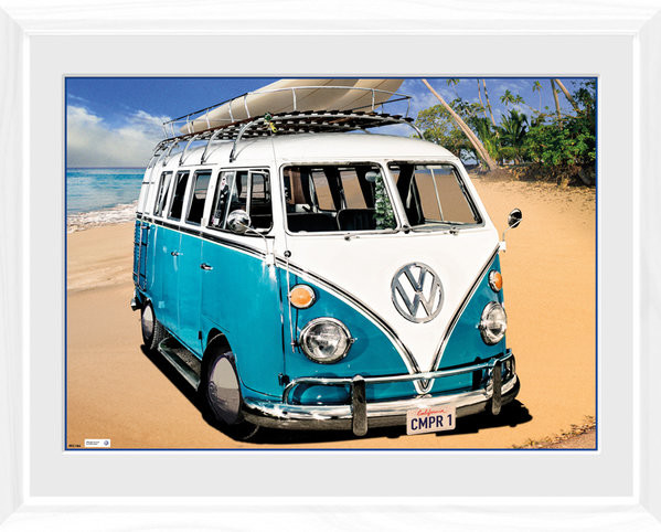 Framed Poster VW Camper - Camper