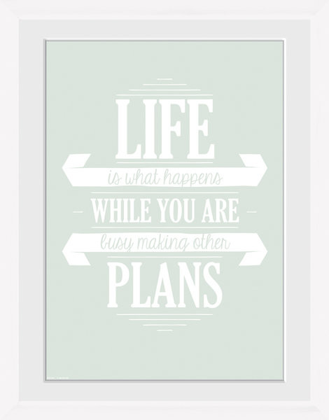 Ingelijste poster Life - Plans