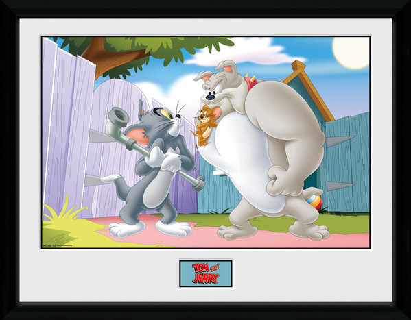 Ingelijste poster Tom and Jerry - Fight