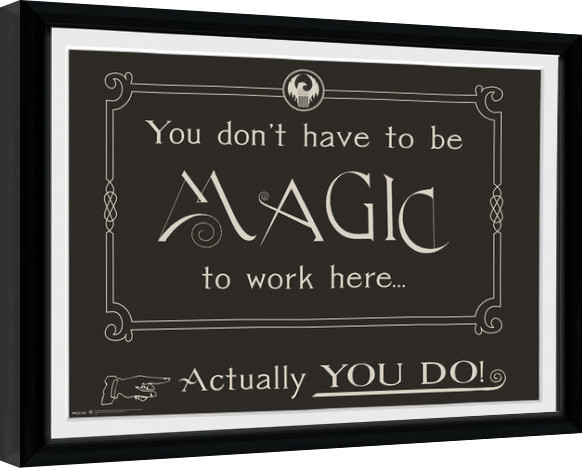 Poster enmarcado Fantastic Beasts - Magic