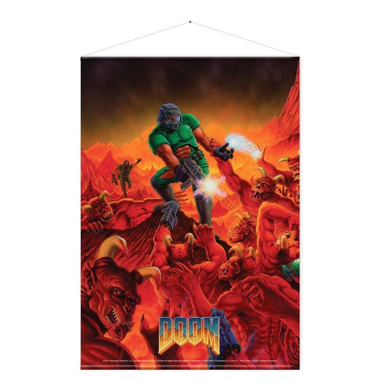 Textilposter Doom - Retro