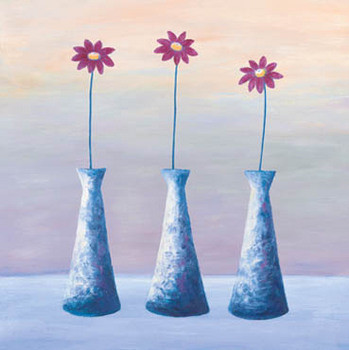 Kunstdruck Purple Trio
