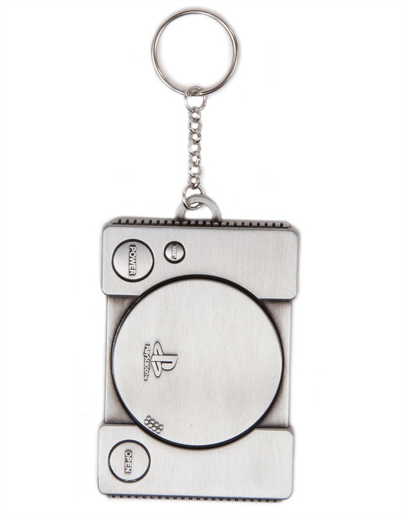 Keychain PlayStation - Console Metal
