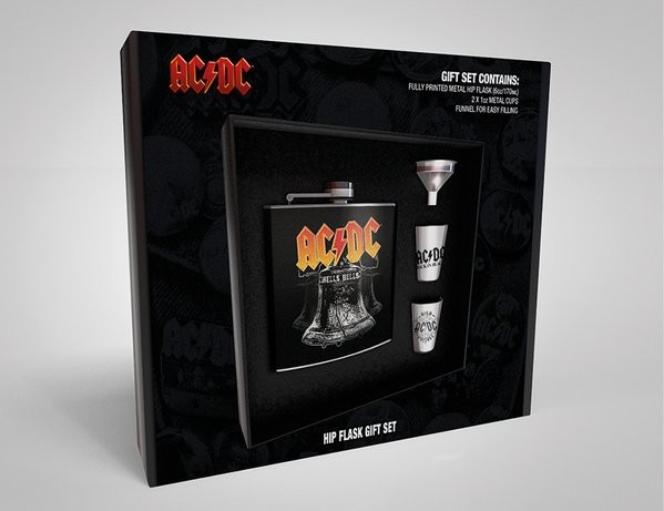 Flachmann: Geschenkset AC/DC - Hells Bells