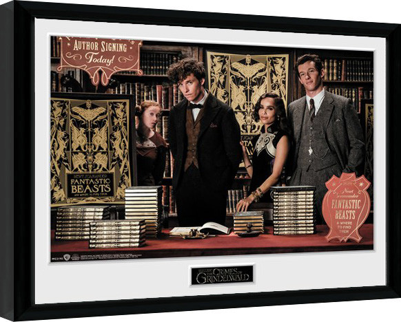 Gerahmte Poster Phantastische Tierwesen: Grindelwalds Verbrechen - Book Signing
