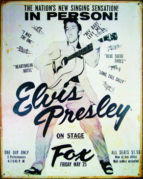 Metallschild ELVIS PRESLEY - vintage