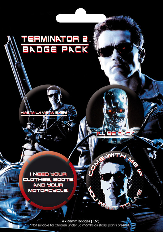 Badge set TERMINATOR 2 GB Pack