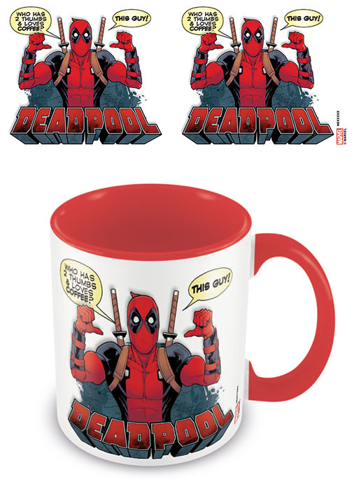Koffie mok Deadpool - 2 Thumbs /Red
