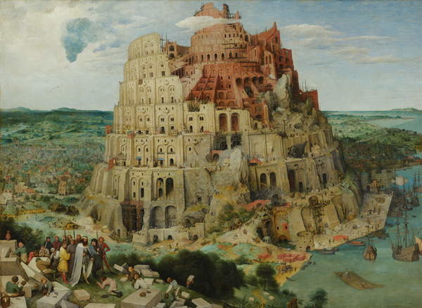 Pieter the Elder Bruegel - Obrazová reprodukce Tower of Babel, 1563 (oil on panel), (40 x 30 cm)