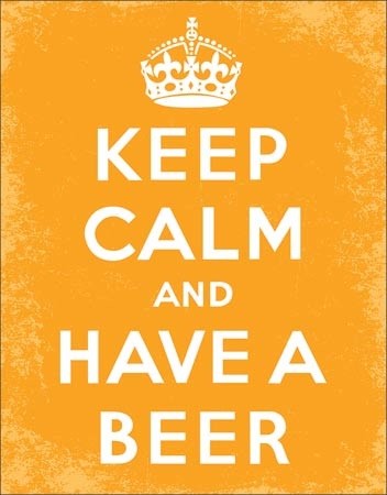Metallschild Keep Calm - Beer