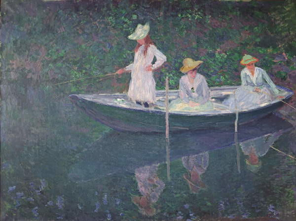 Levně Plakát, Obraz - The Boat at Giverny, c.1887, Claude Monet, 40 × 30 cm