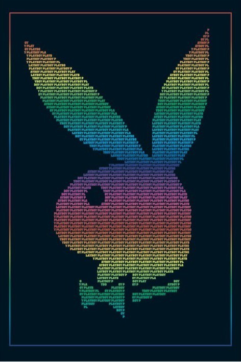 Plakat Playboy - rainbow