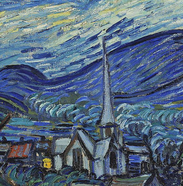 Plakát, Obraz - The Starry Night, June 1889 , Vincent van Gogh, 40 × 40 cm