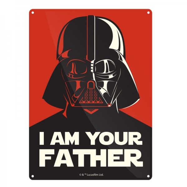 Star Wars - I Am Your Father | Letreros retro coleccionables para
