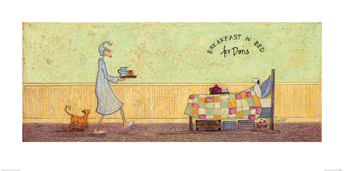 Kunstdruk Sam Toft - Breakfast in Bed For Doris
