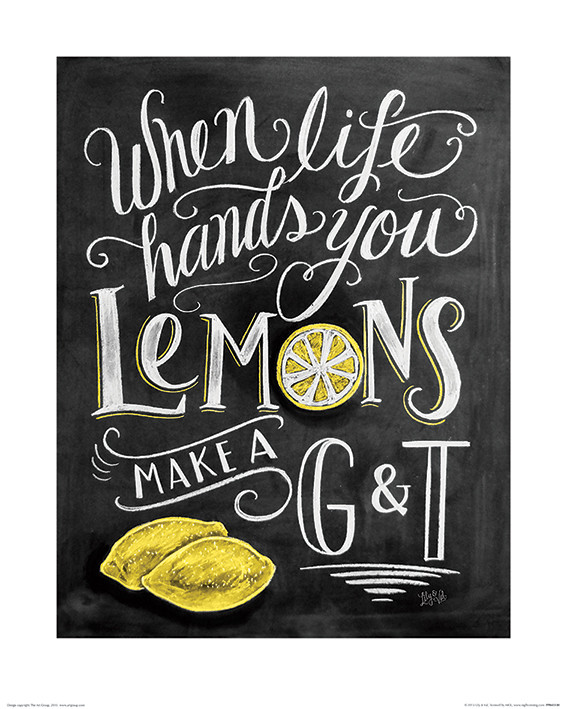 Kunstdruk Lily & Val - Lemons