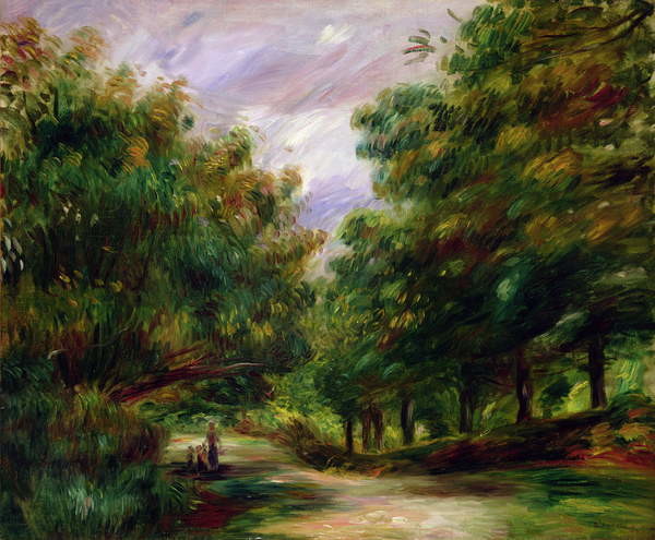 Levně Plakát, Obraz - The road near Cagnes, 1905, Pierre Auguste Renoir, 40 × 33 cm