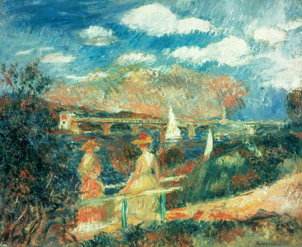 Levně Plakát, Obraz - The banks of the Seine at Argenteuil, 1880, Pierre Auguste Renoir, 40 × 32.7 cm