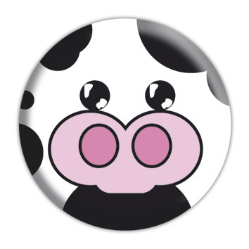 Button ANIMAL FARM - Cow
