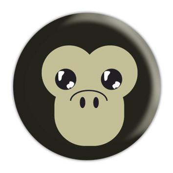 Button ANIMAL FARM - Monkey