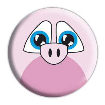 Button ANIMAL FARM - Piggy