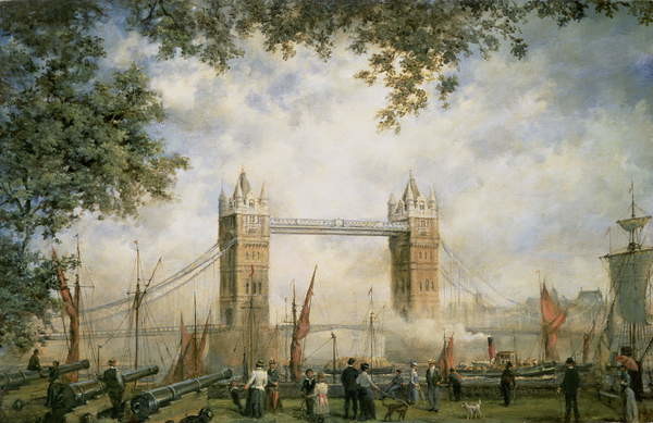 Levně Plakát, Obraz - Tower Bridge: From the Tower of London, Richard Willis, 40 × 26.7 cm