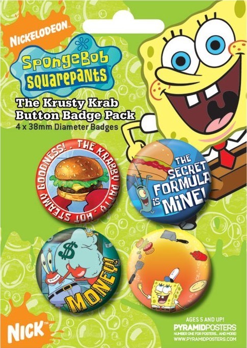 Set insigne SPONGEBOB - krusty krab