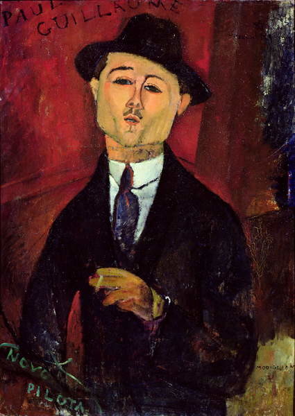 Levně Plakát, Obraz - Paul Guillaume (1893-1934) Novo Pilota, 1915, Amedeo Modigliani, 30 × 40 cm