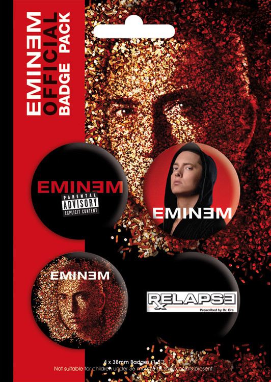 Set insigne EMINEM - relapse