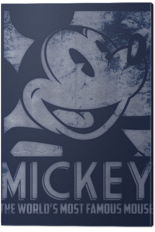 Billede på lærred Mickey Mouse - Most Famous Mouse