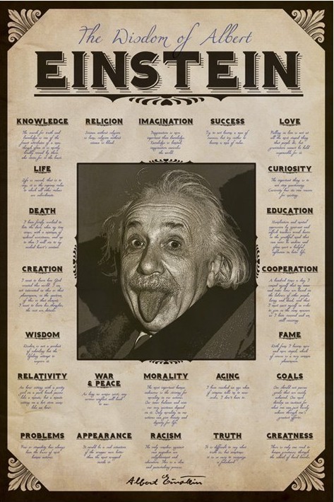 Poster Albert Einstein - quotes