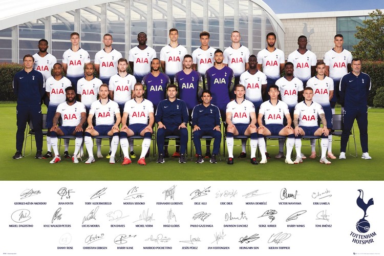 Plakát Tottenham Hotspurs - Team Poster 18-19