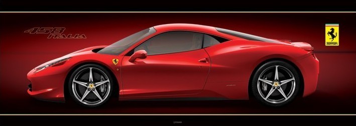 Poster Ferrari - 458 italia