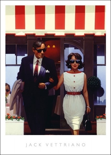 Art Print Jack Vettriano - Lunch Time Lovers