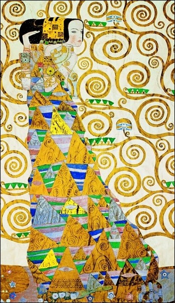 Art Print Gustav Klimt - L Attesa