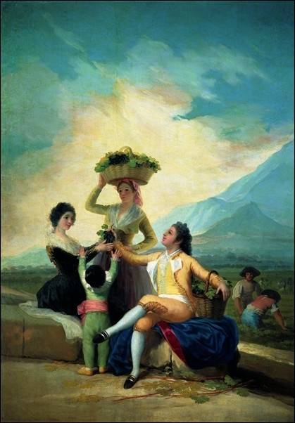 Umělecký tisk F.De.Goya - La Vendage En Automne