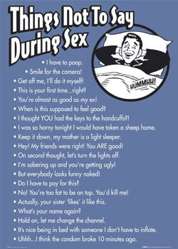 Plakat Things not to say - s** | Poster an der Wand | 3+1 GRATIS ...