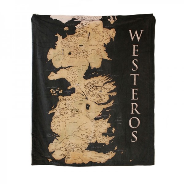 Dekentje Game of Thrones - Westeros Map