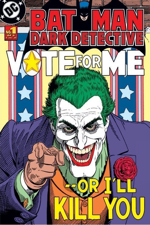 Plakát BATMAN - joker vote for me