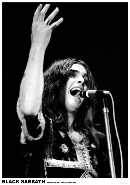 Plakát, Obraz - Black Sabbath (Ozzy Osbourne) - Rotterdam, Holland 1971, 59.4x84 cm