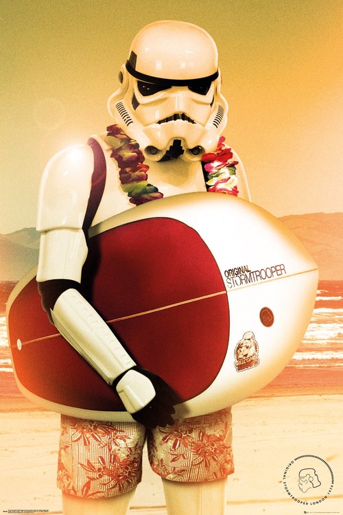 Plakat Stormtrooper - Surf