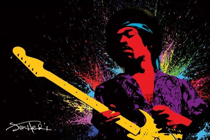 Póster Jimi Hendrix - paint