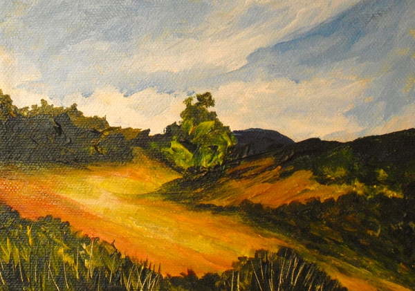 Tableau sur toile La route de Thiote, 2014