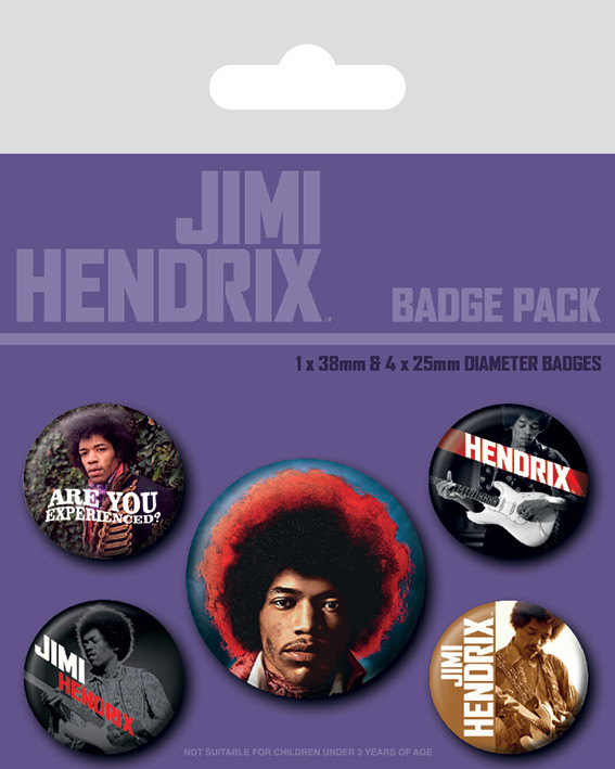 Badge sæt Jimi Hendrix - Experience