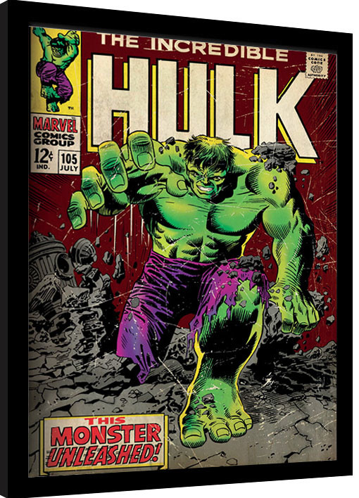 Oprawiony plakat Incredible Hulk - Monster Unleashed