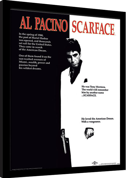Poster înrămat Scarface - One Sheet