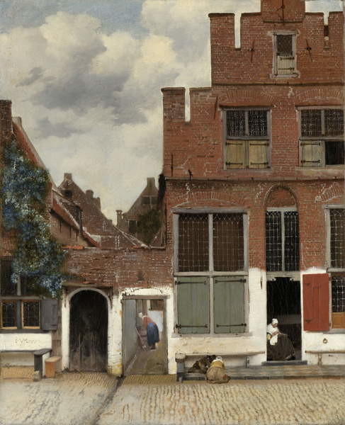 Obrazová reprodukce View of Houses in Delft, known as 'The Little Street', Jan (1632-75) Vermeer, 35x40 cm