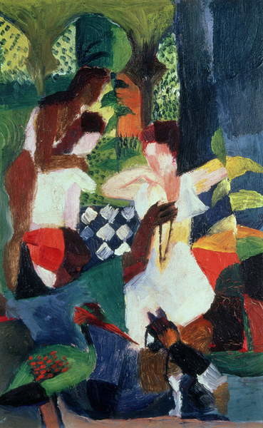 Levně Plakát, Obraz - The Turkish Jeweller, August Macke, 24.6 × 40 cm